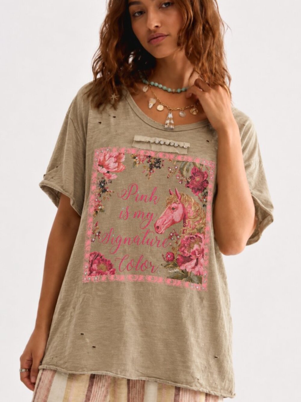 A RARE BIRD PINK IS MY FAVORITE COLOR TEE